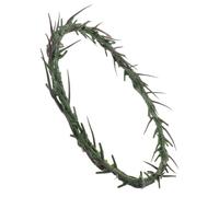Couronne D'épines Chrétienne Halloween en Plastique Vert, Décor