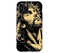 Couronne D'épines Regard Sacré Gravure Foi Chrétienne Art Coque pour iPhone 11 Pro