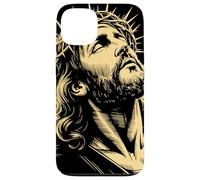 Couronne D'épines Regard Sacré Gravure Foi Chrétienne Art Coque pour iPhone 13