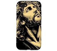 Couronne D'épines Regard Sacré Gravure Foi Chrétienne Art Coque pour iPhone SE (2020) / 7/8