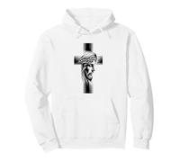 Couronne d'épines sacrées en Croix - Motif de Foi Sweat à Capuche