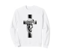 Couronne d'épines sacrées en Croix - Motif de Foi Sweatshirt
