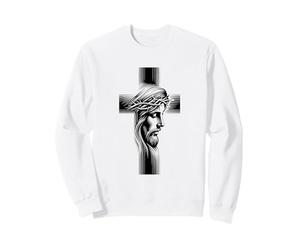 Couronne d'épines sacrées en Croix - Motif de Foi Sweatshirt