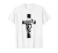 Couronne d'épines sacrées en Croix - Motif de Foi T-Shirt