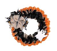 Couronne d'halloween - Artificiel De La Couronne D'extérieur | Ghost De Lin Robuste Wreãth Fait À La Main | Décoration du Festival d'halloween pour La Porte D'entrée, Les Murs, La Maison, La
