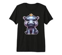 Couronne d'hippopotame, Roi et Reine d'hippopotame T-Shirt Haut de Gamme