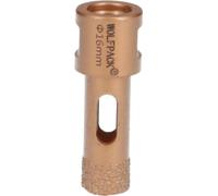 Couronne diamantée pour meuleuse Ø 16 mm. Raccord fileté M14. Coupe à sec