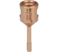 Couronne diamantée pour meuleuse Ø 6 mm. Raccord fileté M14. Coupe à sec