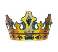 Couronne du Faiseur de Roi pour Enfant - Dorée, Ajustable, Dès 3 Ans | Série Faiseur de Roi | Couronne Dorée en Mousse avec Fermeture Ajustable pour Déguisement, Jeu de Rôle & Aventures Royales