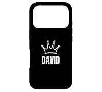 Couronne du Roi David - Prénom personnalisé Anniversaire #1 Gagnant Coque pour iPhone 17 Pro