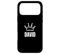 Couronne du Roi David - Prénom personnalisé Anniversaire #1 Gagnant Coque pour iPhone 17 Pro Max