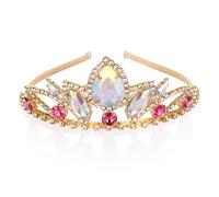 Couronne en cristal pour fille et femme - Couronne de princesse Raiponce - Diadème en strass - Pour mariage, costume tangled, Halloween, cosplay, mariée, bal de fin d'année, cadeaux d'anniversaire,