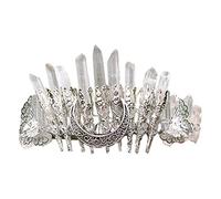 Couronne en cristal pour tête - Accessoire fait main - Pour créole - Pour papillon - Coiffe de luxe gothique H