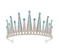 Couronne en Cristaux pour Mariée Femmes, Alliage de Zinc | Accessoire de Mariage, Style Baroque Brillant, Ajustement Sûr et Confortable, pour Théâtre et Bal de Promo