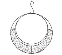 Couronne en Fil de Fer en Forme de Lune, Cadre pour Plantes succulentes, Panier Suspendu en Forme de S, Cadre en métal, Support pour Plantes et Fleurs, pour la Maison et Le Bureau