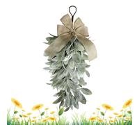 Couronne en Forme de Larme,Décor Printanier Rustique Artificiel En Forme De Goutte | Couronne Artificielle Style Ferme,pour Intérieur Extérieur Porche Terrasse Jardin Cour Mur Fenêtre Manteau