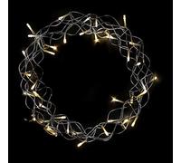 Couronne en métal Ø 30 cm à suspendre - 40 LED - Guirlande LED avec minuterie - Couronne de porte - Décoration de fenêtre de Noël