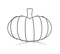 Couronne en métal en forme de chapeau de sorcière et de citrouille pour l'automne et Halloween, suspension de porte d'entrée, durable et adaptée pour la décoration personnalisée (B)