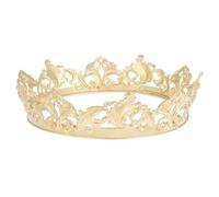 Couronne en Métal Or, Accessoire de Costume pour Hommes Femmes | Célébration Halloween, Décoration Capillaire Masculine, Couronne Délicate pour Déguisement Prince