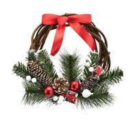 Couronne en osier avec cadeaux et ruban Ø25 cm