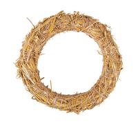 Rayher Couronne en paille, nature, 1 pce., Ø40cm, non soudée, arts créatifs, composition florale sèche et artificielle, communion, mariage, Noël-8906631