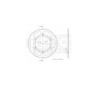 Couronne De Transmission Esjot Pour Moto Aprilia 550 Sxv 2006 À 2008 48 Dts P520