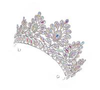 Couronne Exagérée De Diamant Ab Strass Couronne De Mariée Couronne De Princesse Pour Les Filles Bandeau Femme Reine Royale Diadème De Reine Baroque Mariée Brillante Bijoux Colorful PAMINGONO