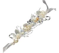 Couronne fleur Cheveux Bandeau de mariée for filles, imitation de perles en cristal, coiffure, couronne de fleurs, guirlande de mariée, cerceau, bandeaux de mariage, bijoux de cheveux(Bracelet 7)