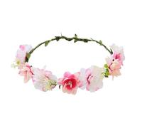 Couronne Fleur Cheveux Boheme Couronne De Fleurs Mariage Couronne Floral Bandeau Réglable avec Ruban Couronne De Cheveux Guirlande Bohême Headbands Floral Serre-têtes pour Mariage, Fête
