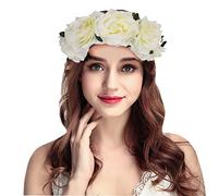 Couronne Fleur Cheveux Bohême Floral Bandeau Créative Guirlande Fleur Serre-tête Mode Coiffure Accessoires Cheveux Mariage Festival Partie Voyage Mariée Plage Garland Fille Femme