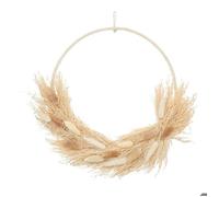 Couronne fleurs naturelles Sieste à Lourmarin D.34cm blanc - Atmosphera createur d'interieur