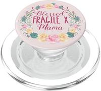 Couronne Florale « Blessed Frigo X Mama » PopSockets PopGrip pour MagSafe