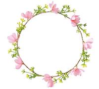 Couronne florale élastique à la mode, bandeau à fleurs pour festivals, fêtes et célébrations
