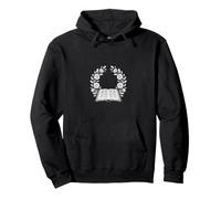 Couronne Florale esthétique Ouverte Bible Foi Sweat à Capuche