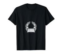 Couronne Florale esthétique Ouverte Bible Foi T-Shirt Graphique avec Valeur