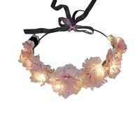 Couronne florale lumineuse LED pour femme
