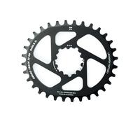 COURONNE GECKO PISTE OVALE SRAM BB30 0 OFFSET 34T NOIR LEONARDS RACING CYCLISME