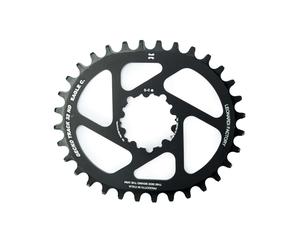 COURONNE GECKO PISTE OVALE SRAM BB30 0 OFFSET 34T NOIR LEONARDS RACING CYCLISME