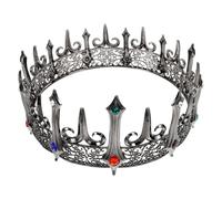 Couronne Gothique en Alliage de Zinc, Style Cosplay, pour Hommes | Coiffe Décorative, Design Unique et Glamour, pour Couples, Femmes, Fête, Style Enigmatique