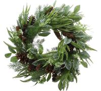 Couronne Greenery grande Couronne de porte Couronne murale Table Fenêtre Décoration murale