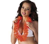 Couronne hawaïenne Ohana orange 50 cm