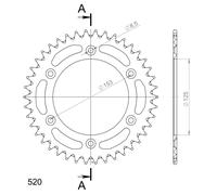 Couronne Honda Aluminium 520 X 40