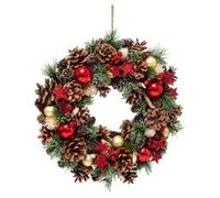 Atmosphera Couronne de Noël Houx Étoile D35 cm