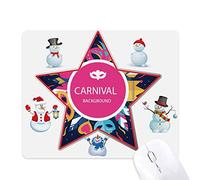 couronne joyeux carnaval de venise le bonhomme de neige étoile tapis de souris