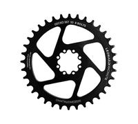 COURONNE LEONARDI RACING GECKO 36T 8 TROUS 1X 11/12V OFFSET 3MM NOIR