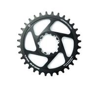 COURONNE LEONARDI RACING GECKO SRAM GXP 34 DENTS NOIRES RONDES VTT VÉLO