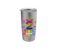 Couronne léopard pour le 2e anniversaire d'une fille de 2 ans d'existence Gobelet isotherme en acier inoxydable double paroi