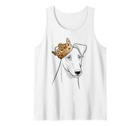 Couronne Lisse Fox Terrier Portant Un Chien Débardeur