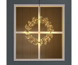 Couronne Lumineuse d’Extérieur Étoile Filante Dorée de 25 cm