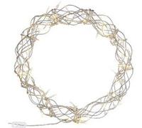 Couronne lumineuse décorative 30 cm avec 90 LED blanc chaud [Lunartec]